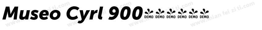 Museo Cyrl 900字体转换